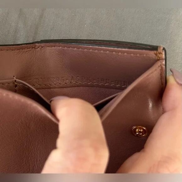 Fendi Women's Blush Studded Tri-Fold Micro-Wallet - Full Inclusion - Picture 9 of 11